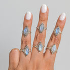 Marquise Moonstone Ring, Moonstone Crystal, Gypsy Boho Ring