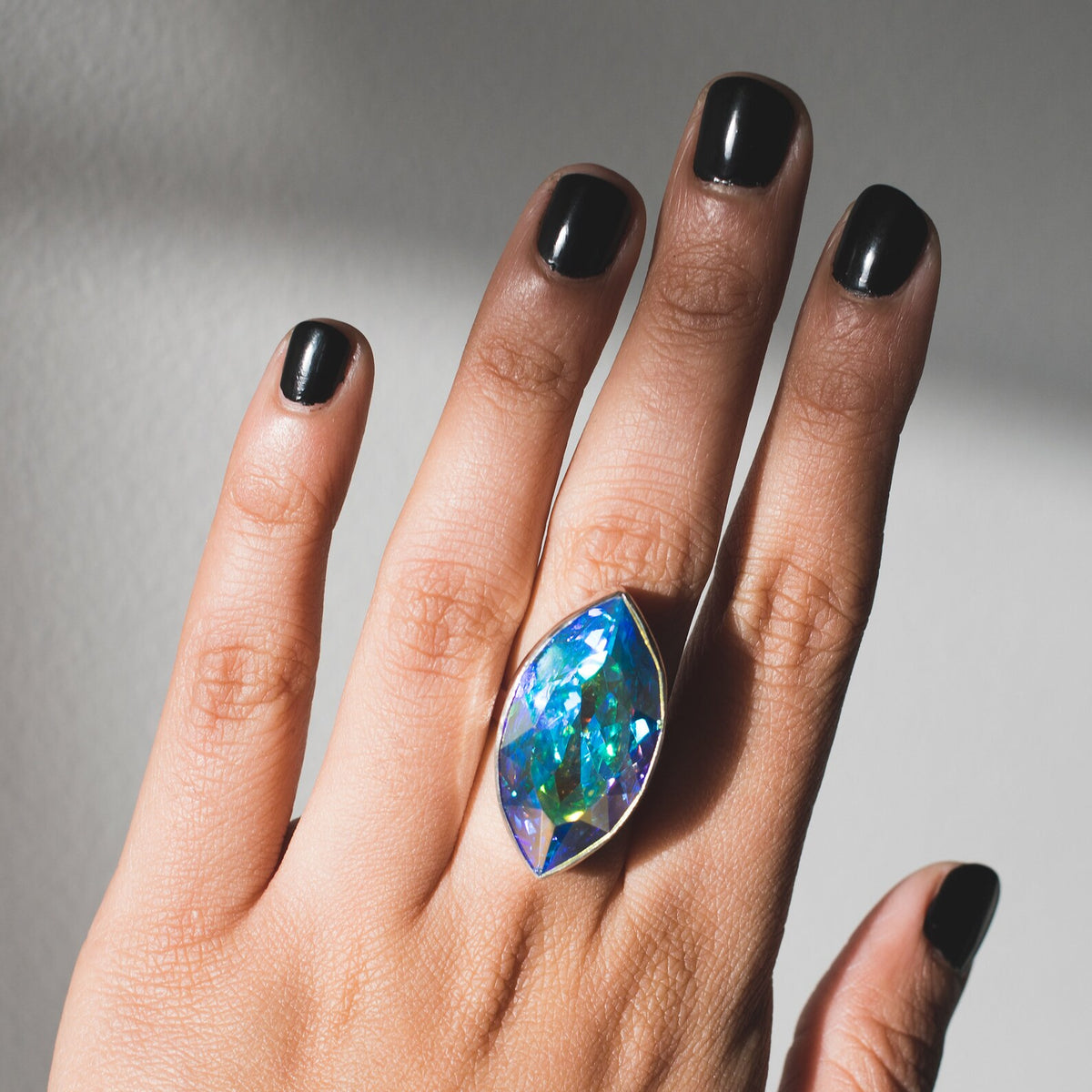 Swarovski Crystal Ring, Large Marquise Ring