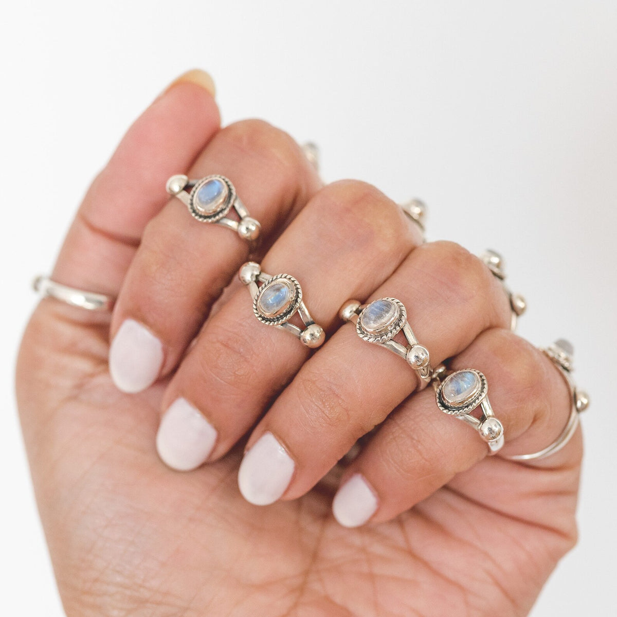 Blue Moonstone Ring