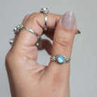 Blue Moonstone Ring, June Birthstone Ring