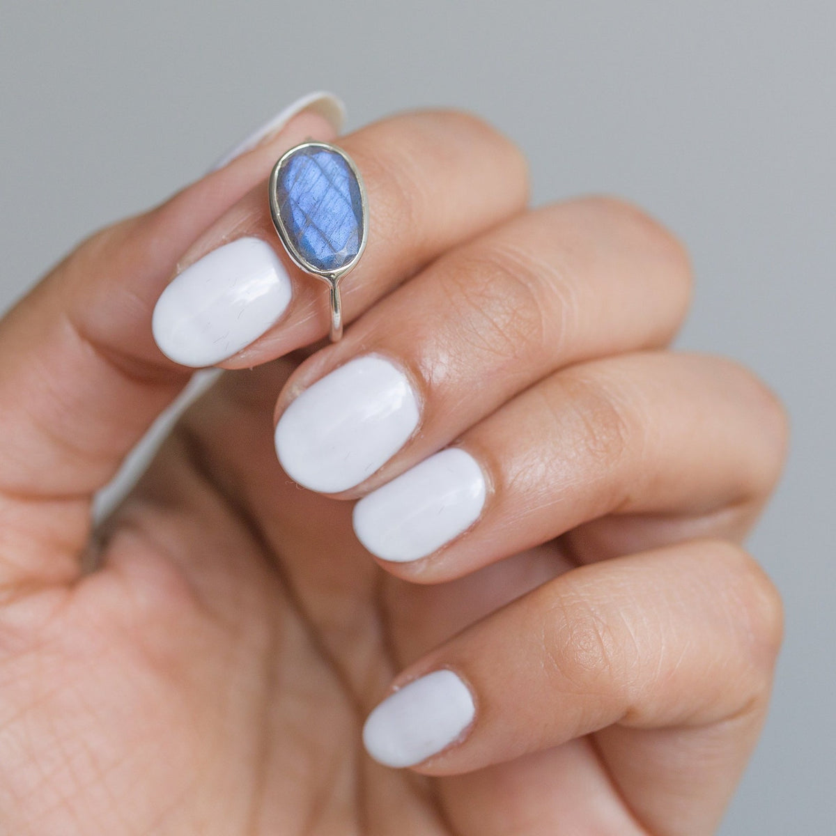 Faceted Labradorite Rings, Galaxy Ring
