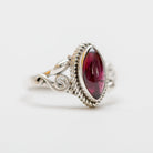 Marquise Garnet Ring, Red Garnet Ring