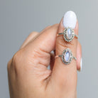 Marquise Moonstone Ring, Moonstone Crystal, Gypsy Boho Ring