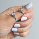 Sterling Silver Rose Quartz Ring