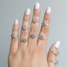 Sterling Silver Rose Quartz Ring