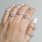 Sterling Silver Rose Quartz Ring