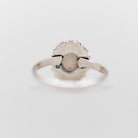 Oval Labradorite Ring, Thin Minimalist Ring