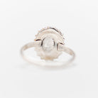 Oval Moonstone Ring, Ethnic Fusion Ring