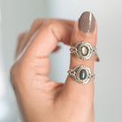 Labradorite Ring, Bohemian Silver Ring