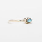 Tiny Labradorite Ring, Everyday Stack Ring