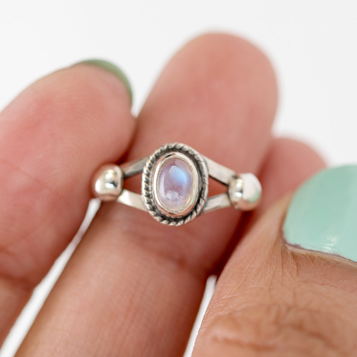 Blue Moonstone Ring