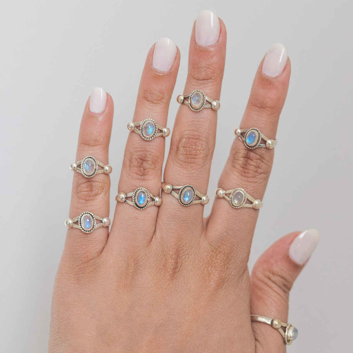 Blue Moonstone Ring