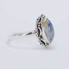 Marquise Moonstone Ring, Moonstone Crystal, Gypsy Boho Ring