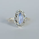 Marquise Moonstone Ring, Moonstone Crystal, Gypsy Boho Ring