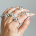Blue Moonstone Ring, Moon Stone Jewelry