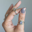 Blue Moonstone Ring, Moon Stone Jewelry