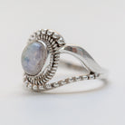 Blue Moonstone Ring, Moon Stone Jewelry