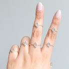 Dainty Rose Quartz Sterling Silver Ring - Pink Quartz Ring