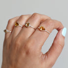 Natural Citrine Ring - Citrine Crystal Ring