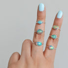 Natural Opal Ring - Ethiopian Opal Promise Ring