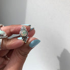 Ethiopian Opal Stacking Ring, Delicate Silver Ring