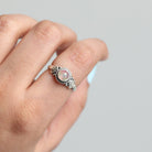 Ethiopian Opal Stacking Ring, Delicate Silver Ring