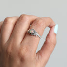 Ethiopian Opal Stacking Ring, Delicate Silver Ring