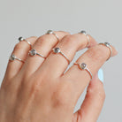 Tiny Labradorite Ring, Everyday Stack Ring