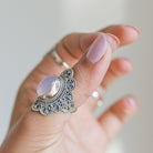 Pink Moonstone Ring, Moonstone Crystal Ring