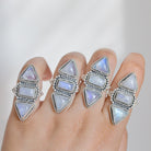 Rainbow Moonstone Ring - Wanderlust Jewelry