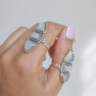 Rainbow Moonstone Ring - Wanderlust Jewelry