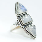 Rainbow Moonstone Ring - Wanderlust Jewelry