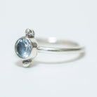 Sky Blue Topaz Ring - Delicate Stone Ring