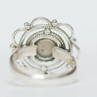 Blue Labradorite Mandala Ring, Meditation Rings