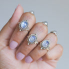 Oval Moonstone Ring, Moonstone Crystal, Gypsy Boho Ring