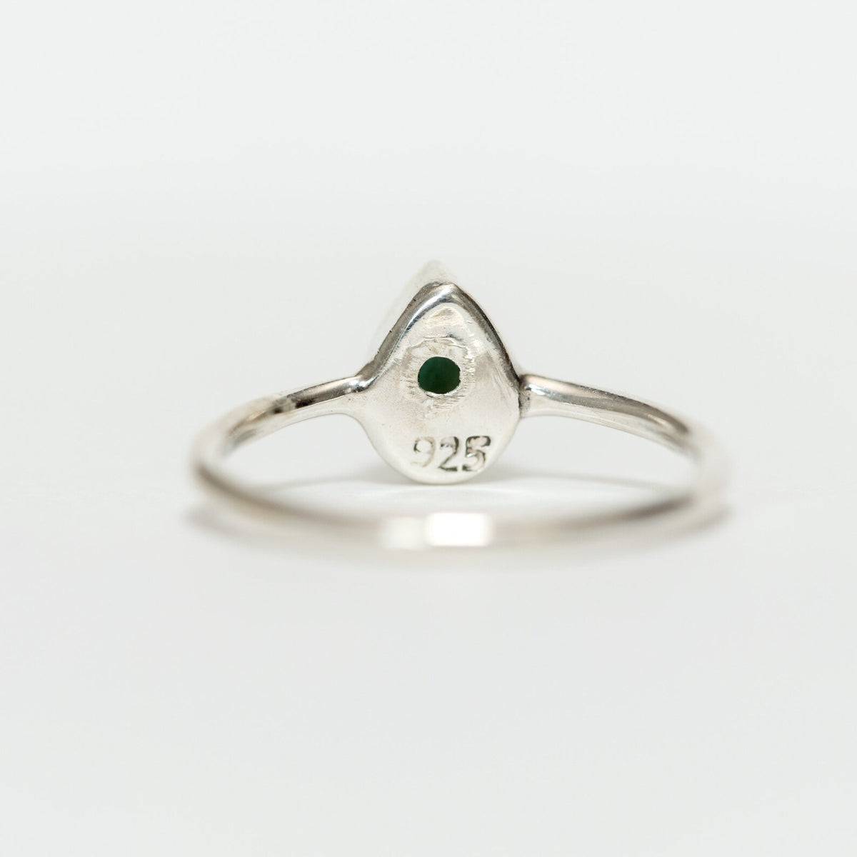 Pear Larimar Sterling Silver Ring