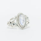 Marquise Moonstonet Ring, Blue Moonstone Ring