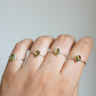 Peridot Birthstone Ring, Meditation Ring