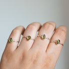 Peridot Birthstone Ring, Meditation Ring