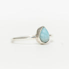 Pear Larimar Sterling Silver Ring