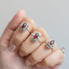 Marquise Garnet Ring, Natural Garnet, Gypsy Boho Ring