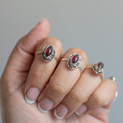 Marquise Garnet Ring, Natural Garnet, Gypsy Boho Ring