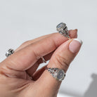 Oval Moonstone Ring in Solid Sterling Silver