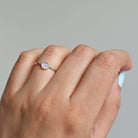 Round Moonstone Ring, Everyday Stack Ring