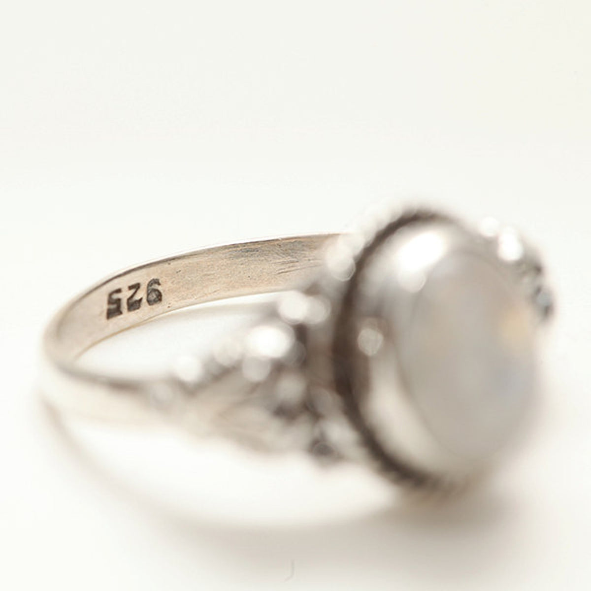 Rainbow Moonstone Ring, Anniversary Gift
