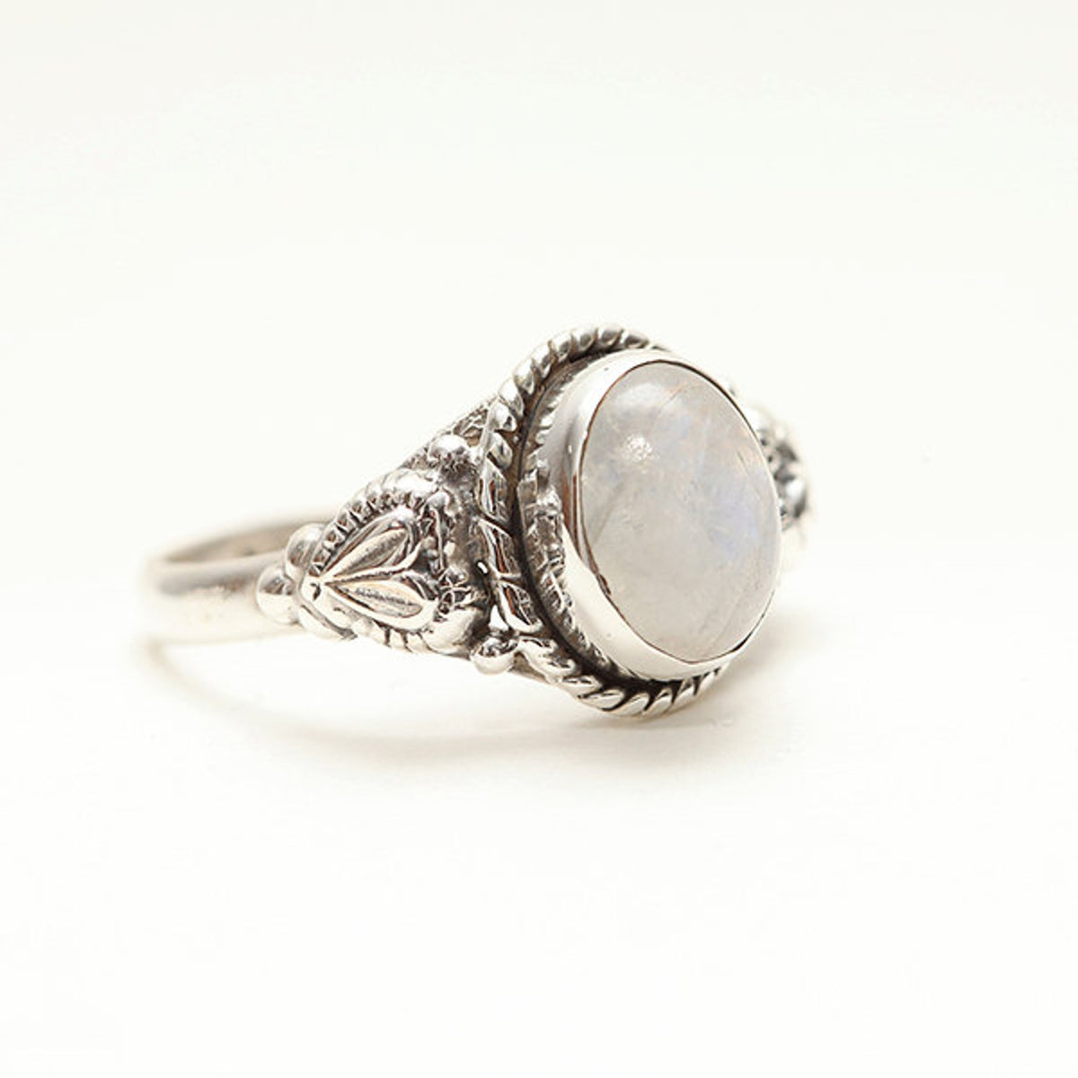 Rainbow Moonstone Ring, Anniversary Gift