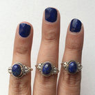Lapis Lazuli Ring, Navy Blue Ring
