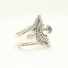 Moonstone Mandala Ring, Circle of Life Ring