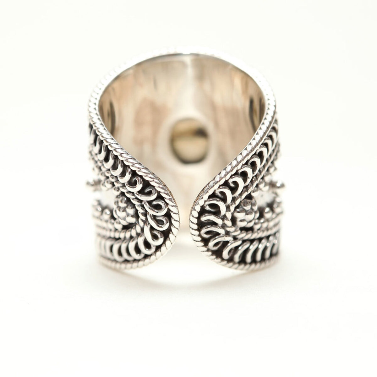 Handcrafted Ring, Labradorite Cuff Ring